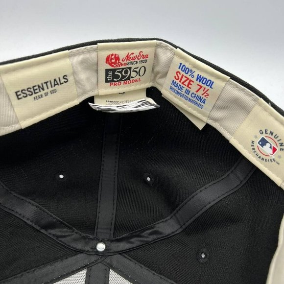 Fear of God 7 1/2 59Fifty New Era Hat Fitted Cap Brooklyn Nets FOG - Picture 6 of 6